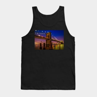 Brooklyn Bridge at night Tank Top